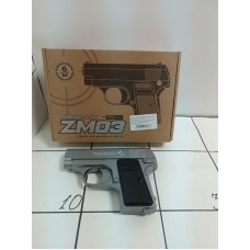 Игрушечный пистолет металл, кор ZM03