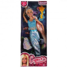 Кукла 29 см София русалка, радужные длинные волосы, расческа в комплекте ТМ 